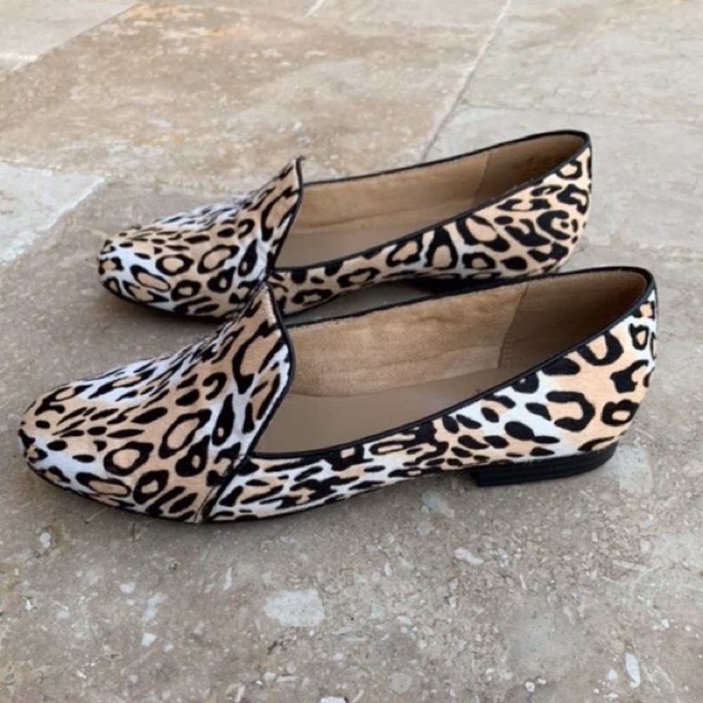 Animal print flats